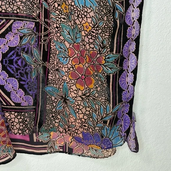 By Anthropologie Women’s One Size Sheer Burnout Kimono Bohemian Whimsigoth - Picture 12 of 16